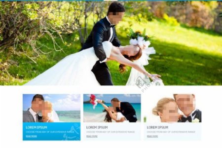 婚礼策划CSS企业模板