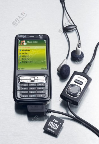 诺基亚N73手机带音乐播放器图片