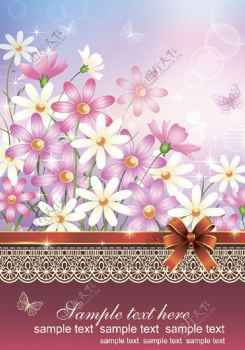 花卉矢量背景图片