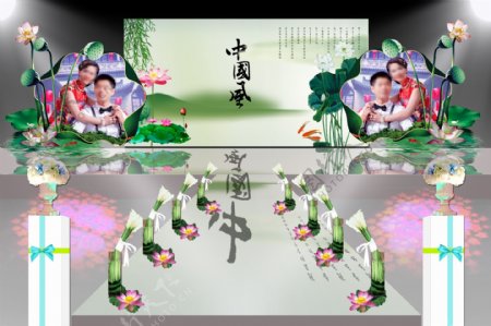 中国风婚礼现场效果图图片