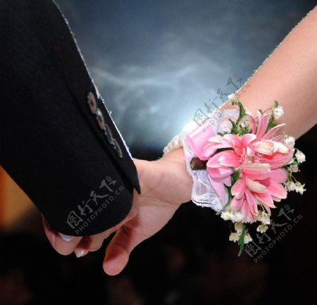 婚礼新娘手腕花图片