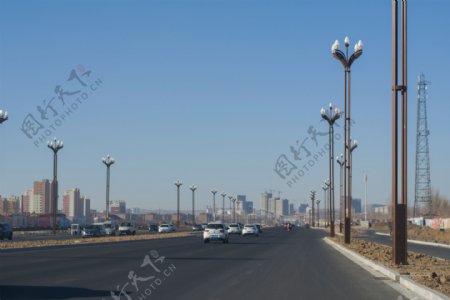 赤峰市城区马路图片