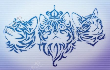 可爱猫咪国王笔刷