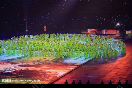 人型鸟巢绿色奥运人文奥运图片