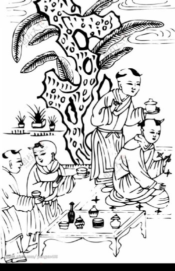 中国古代儿童059图片