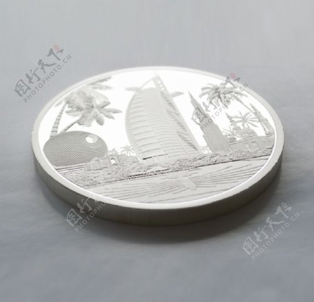 迪拜风光银章图片