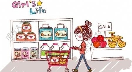 女生的生活GirlsLife超市购物图片