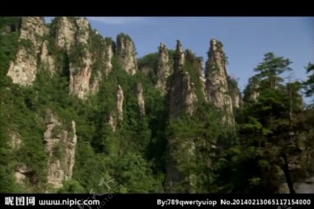 山水风景画视频素材