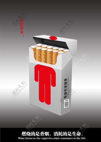 燃烧的是香烟消耗的是生命图片
