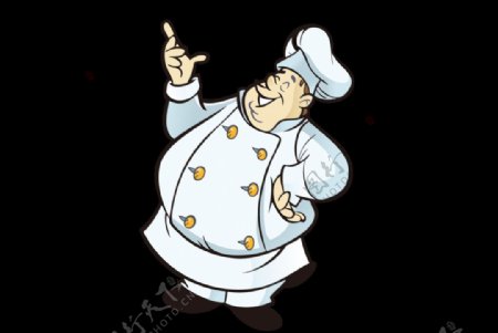 卡通厨师人物矢量图素材图片