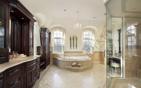 欧式浴室装修效果图图片