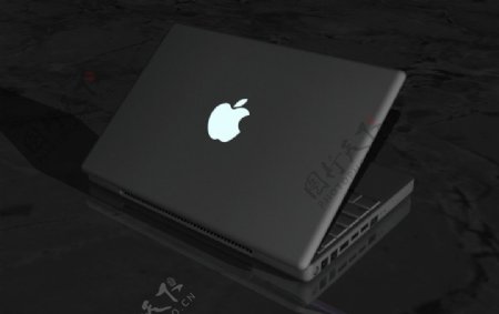 苹果笔记本渲染效果图图片