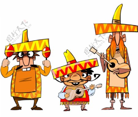 卡通墨西哥人物图片