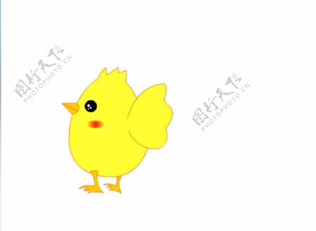 卡通小鸡走路flash动画