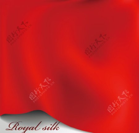 红色丝绸节日背景图片