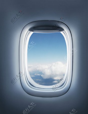 飞机窗外图片