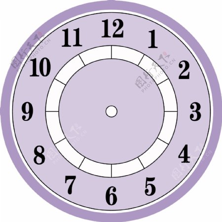紫色钟面图片