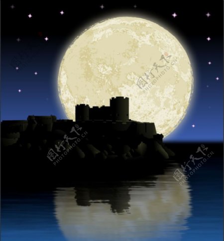 月夜城堡
