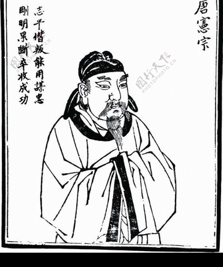 中国历史人物唐德宗图片