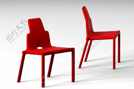 红色椅子椅子图片