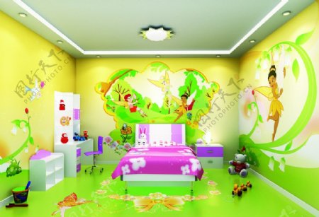 儿童温馨卧室图片