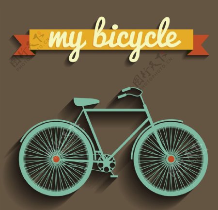 自行车矢量素材图片