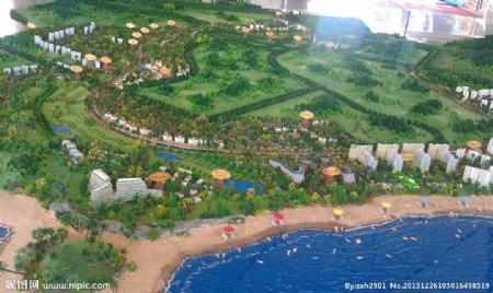 海南三亚清水湾房产模型图片