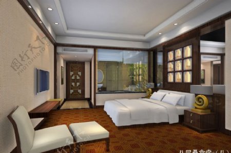 酒店桑拿客房设计效果图图片