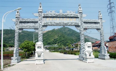 西天竺山门图片