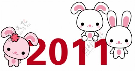 2011卡通兔子图片
