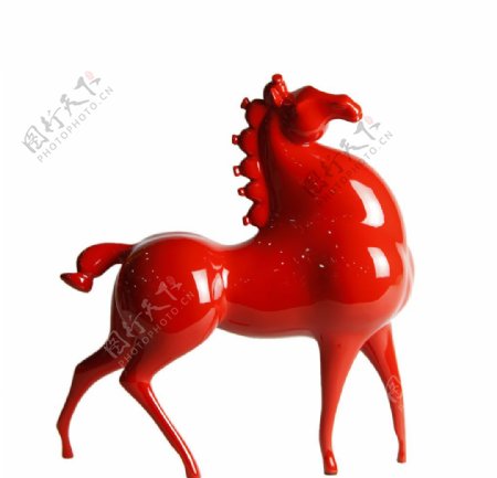动物马造型玻璃钢雕塑图片