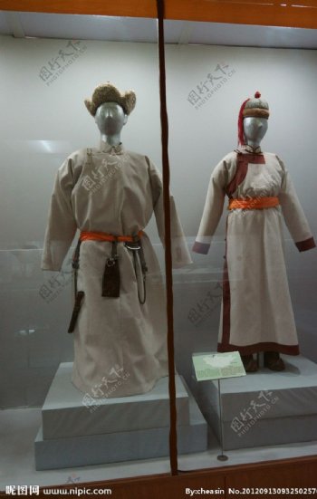 蒙古袍图片