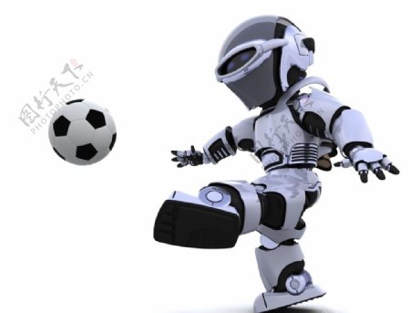 机器人踢球图片