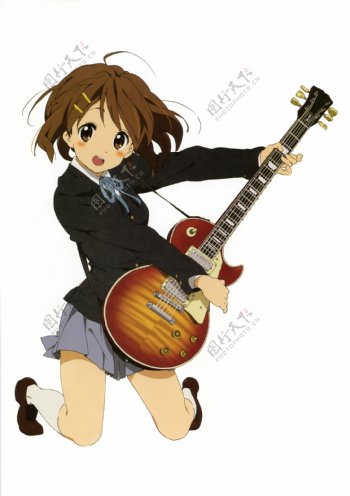 吉他少女大图图片