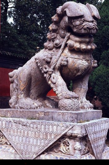 古代石狮子图片