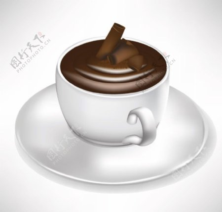 巧克力咖啡矢量图片