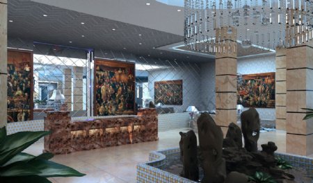 酒店大厅设计图片