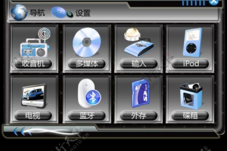 DVD车载系统UI界面图片
