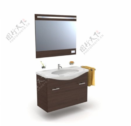 橱柜盥洗盆镜子图片