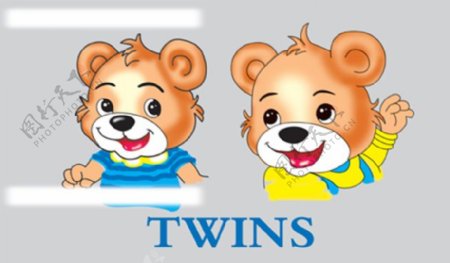 双胞胎小熊图片