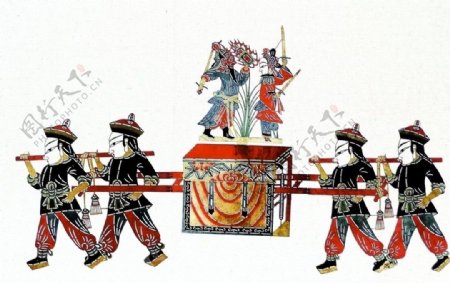 皮影中国传统图片