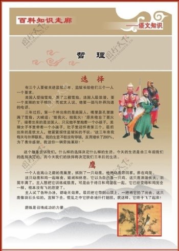 学校百科知识展板图片