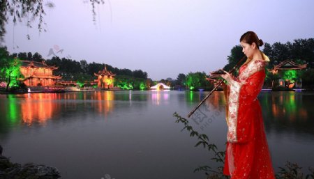扬州二十四桥明月夜图片