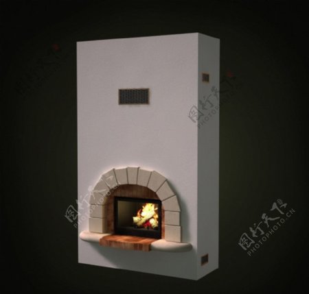 壁炉壁炉模型图片