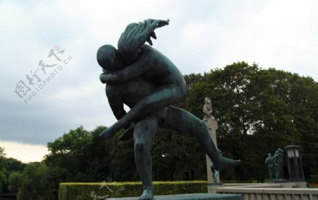 维格兰雕塑公园图片