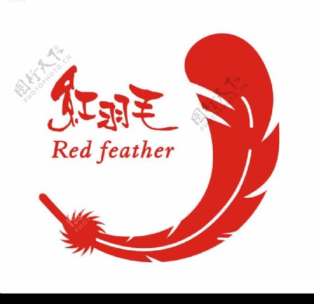 红羽毛医疗标志图片