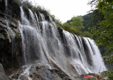 九寨沟瀑布图片