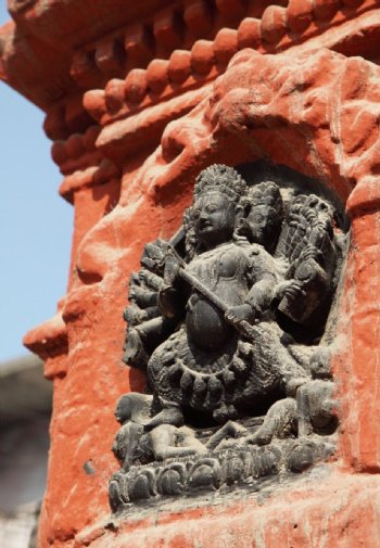 尼泊尔砖雕欣赏图片