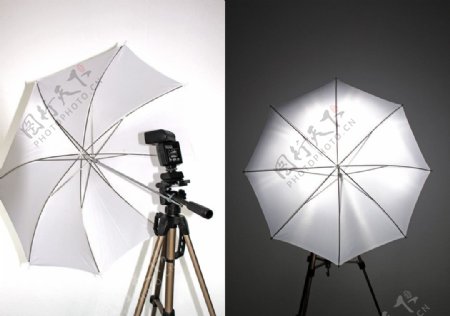 雨伞和闪光灯图片
