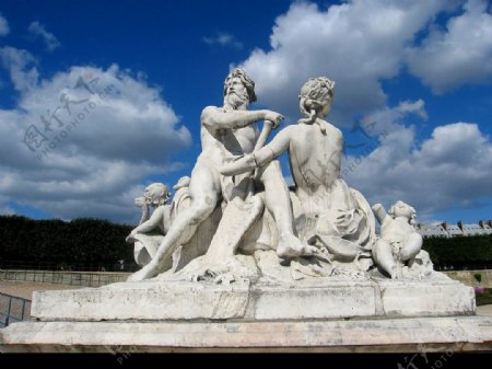 法国凡尔赛园林雕塑图片